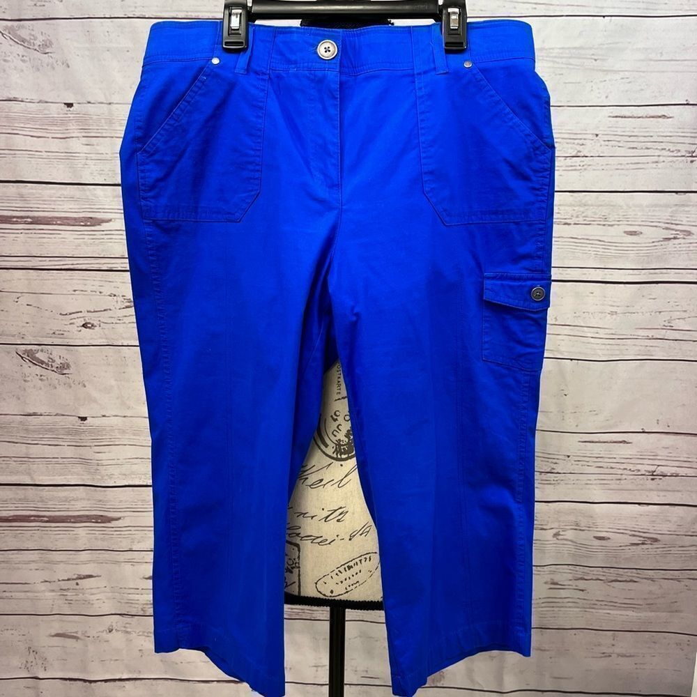 A244-Counterparts size 10 stretchy waist blue‎ pants
